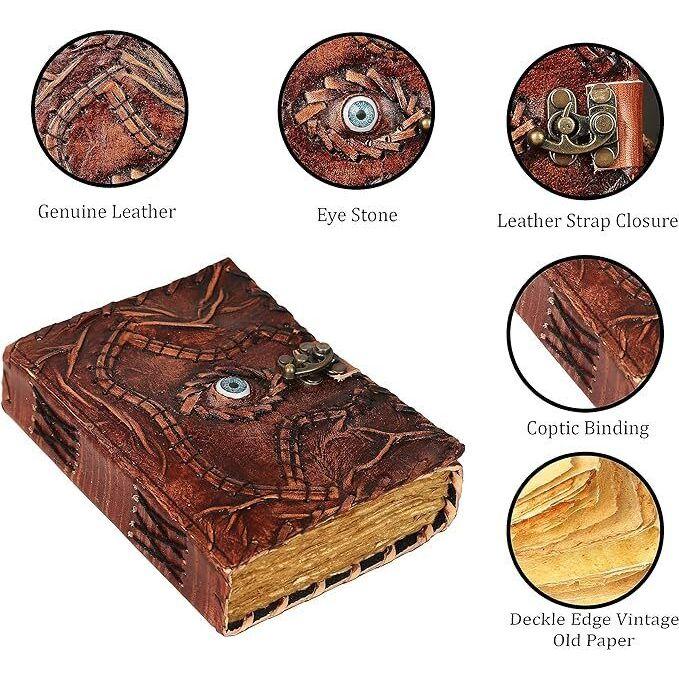 Винтажная книга заклинаний Фокус-Покус, кожаный журнал, дневник сглаза, рождественская книга