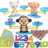 Обучающие игрушки для детей 0-3 лет, головоломки с животными, раннее образование, математический баланс, математические игрушки для игр для детей