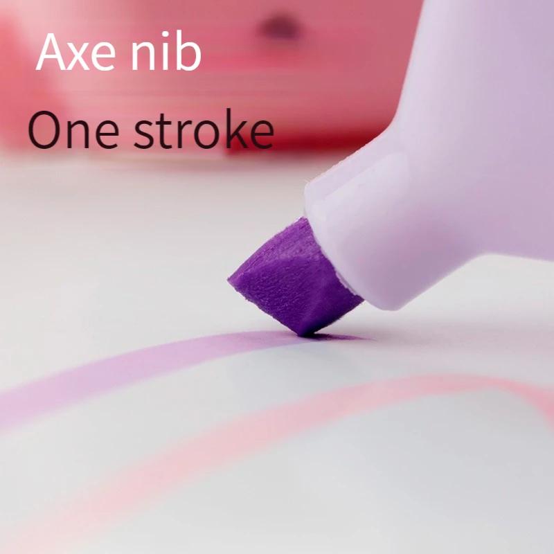 6 шт./Комплект Очаровательные Мультяшные Мини-Маркеры-Хайлайтеры Кавайные Пастельные Цвета Манга Маркеры Скрапбукинг Дневник Хайлайтер Канцелярские Товары