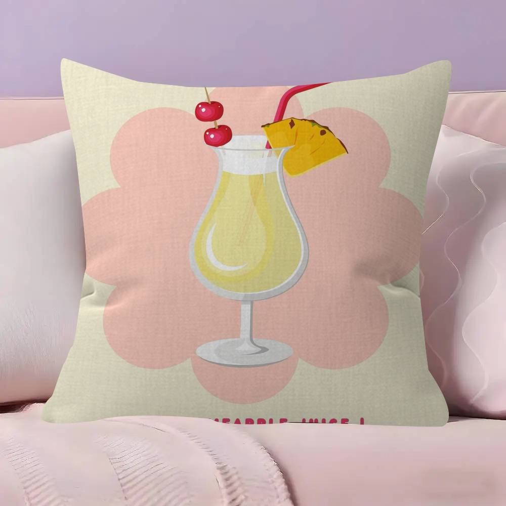 Hot MMmargarita cocktail arted pillow cover sofa cushion cover home room decoration children gift