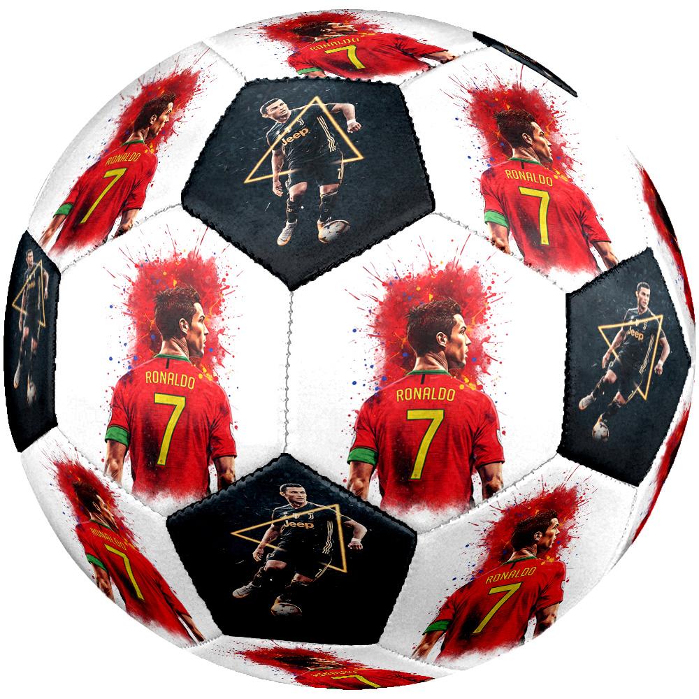 Ronaldo's Dream Work Believe Win Size 5 Soccer Ball Machine-Stitched Indoor/Outdoor Training and Matches Surprise Collection Gift