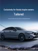 2025 Honda Inspire Полное покрытие ТПЭ Коврики в салон автомобиля