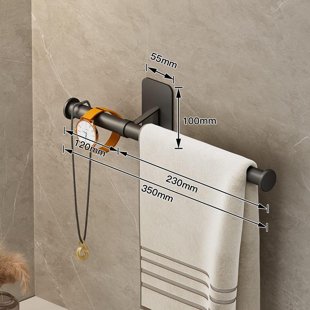 35/45/55 см вешалка для полотенец, вешалка для полотенец, держатель для банных полотенец, настенная подвесная штанга для полотенец, алюминиевая полка для ванной комнаты, кухонная полка для хранения
