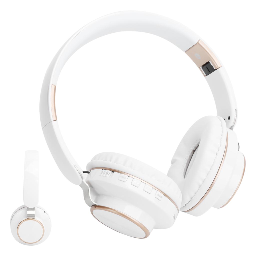 08S Гарнитура Bluetooth 5.0 HiFi Складные Телескопические Спортивные Компьютерные Игровые НаушникиБелые