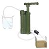 Water Purifier Pump Water Filtration System with 0.01 Micron Water Filter Portable Outdoor Emergency Survival Gear for Camping Hiking Emergency
