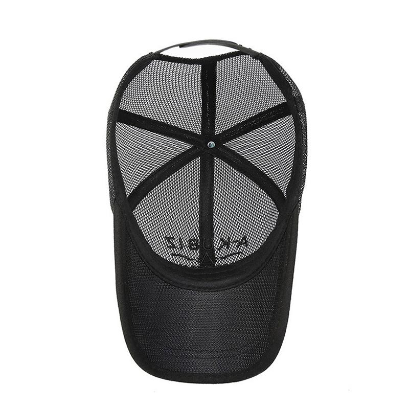 Мужская однотонная сетчатая бейсболка с застежкой snapback для активного отдыха