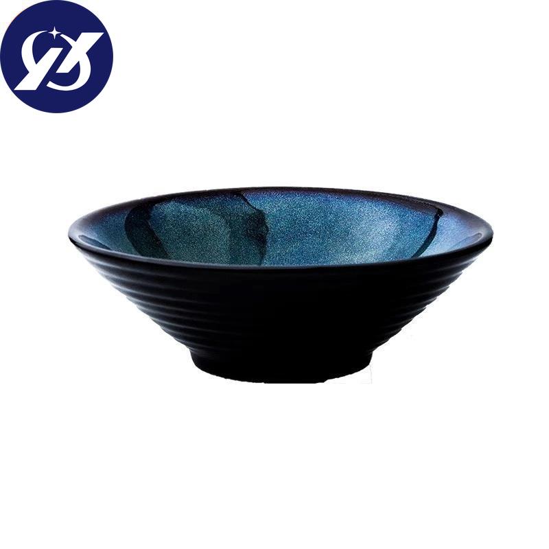 Японская печь для смены миски для лапши рамэн, бытовая под глазурованной кухонной посудой, миска для салата, супа, большая миска для риса, набор столовой посуды