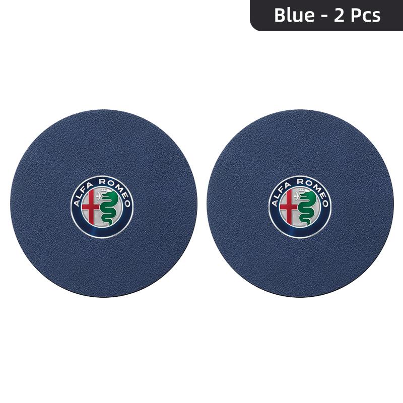 LMRGZ1 For Alfa Romeo Car Anti-slip Water Cup Heat Insulation Mat Suede Decor Coaster For Alfa Romeo Giulietta GT 159 147 156 Mito Brer