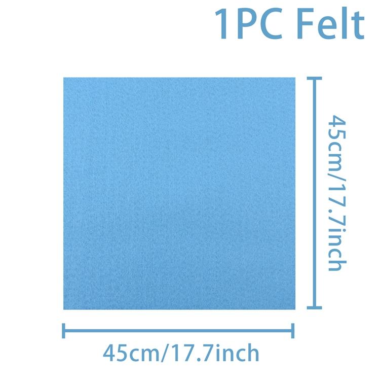 Мягкая фетровая ткань, нетканый фетровый материал, 45 см * 45 см * 2 мм, лист, пэчворк, сделай сам, швейные куклы, ремесла, аксессуары, материал толщиной 2 мм