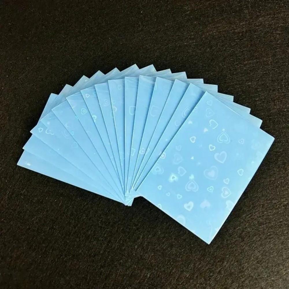 Colored Sleeves Laser Heart Pattern Card Photo Protection Cover  for Korean Idol Photo