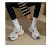 Fashion New Women's Vulcanize Shoes Round Toe Flat Shoes for Women Lace-up Platform Woman Sneakers Outdoor Causal Air Mesh Couple Shoes