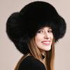 Шапка из лисьего меха, шапка-повелитель из шерсти енота, женская и мужская меховая шапка Lei Feng, зимняя северо-восточная теплая защита ушей, натуральная кожа