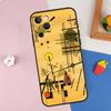 Абстрактный художественный чехол для телефона Wassily Kandinsky для iPhone 16 Pro Max 11 12 13 14 15 Pro Max Mini 16e 15 16 Plus XR Защитный корпус