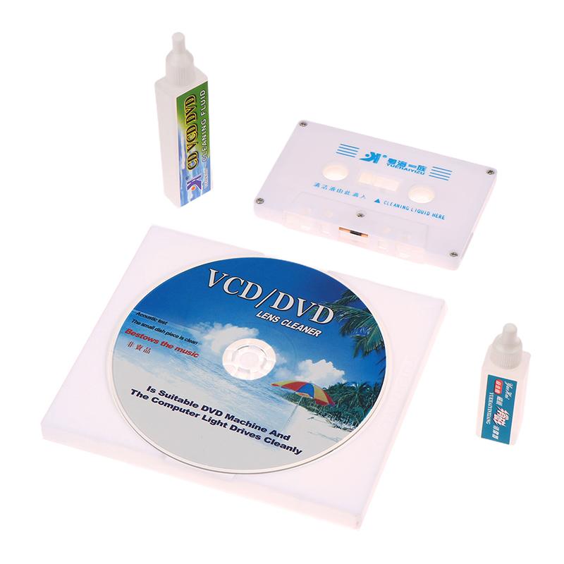 Очиститель линз для CD VCD DVD плееров Очиститель головок аудиокассет Размагничиватель Аудиокассетный плеер Влажный/сухой очиститель головок