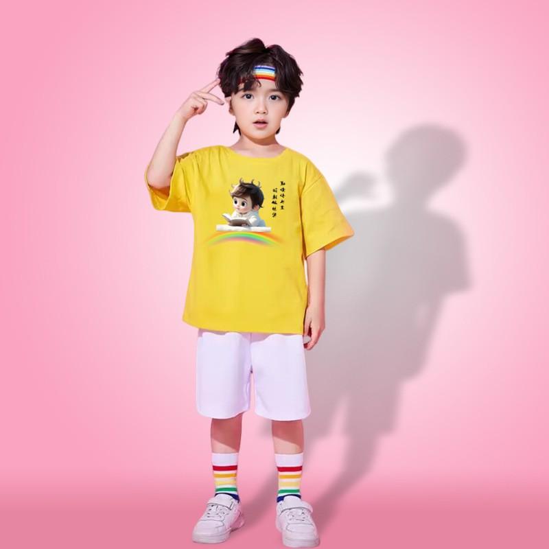 Kids Cheerleading Dance Uniforms Kindergarten Sports Team Performance Outfits Student Gym Costumes
