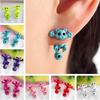 New Fashion Cute Colorful Cat Earrings Stereo Split Animals Earrings Piercing Female Models Gifts