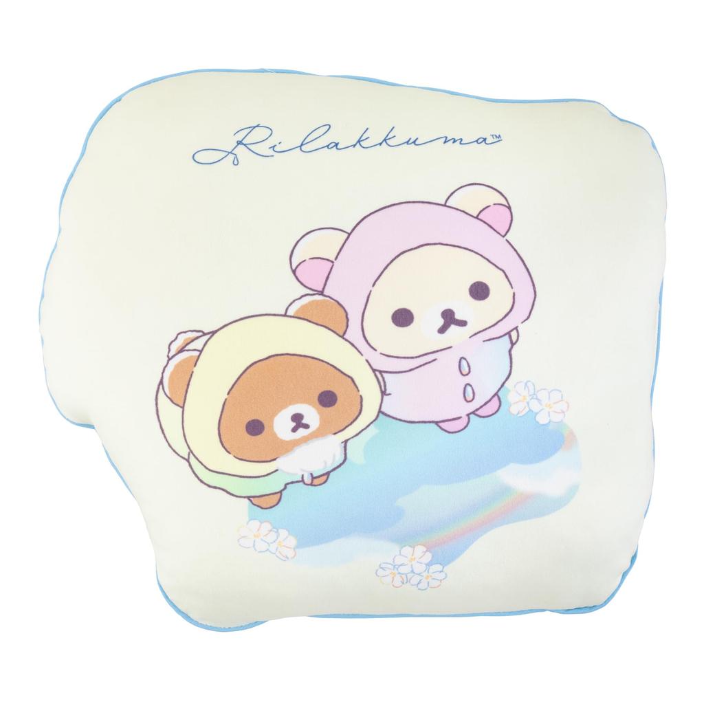 Подушка-обнимашка MORIPiLO Rilakkuma, вырезанная по контуру - Мягкая и эластичная текстура, Плюшевая игрушка, Подушка для сна, 35x35 см, Желтая, от Makura no Morishita (434044)