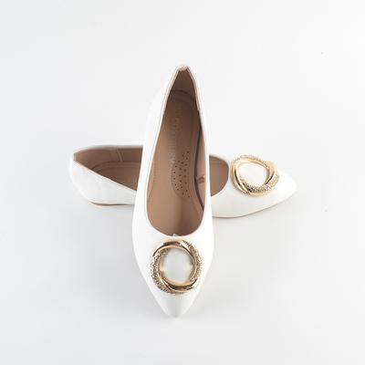 Весна и осень новая плоская обувь с острым носком, универсальная, с мелким вырезом, одинарная обувь, женская плоская обувь оптом