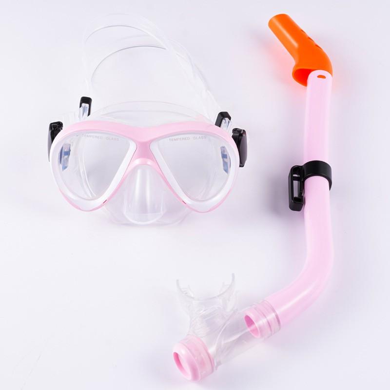 Kids Snorkel Set Diving Mask Fins Youth Swimming Snorkeling Gear
