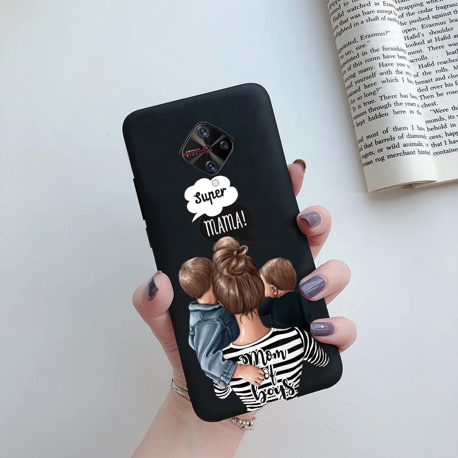 For Vivo S1 Pro Case 1920 For Vivo V17 Russia V1945A V 17 Pro 1909 Back Painted Silicone Shockproof Cover Soft Phone Bumper Case