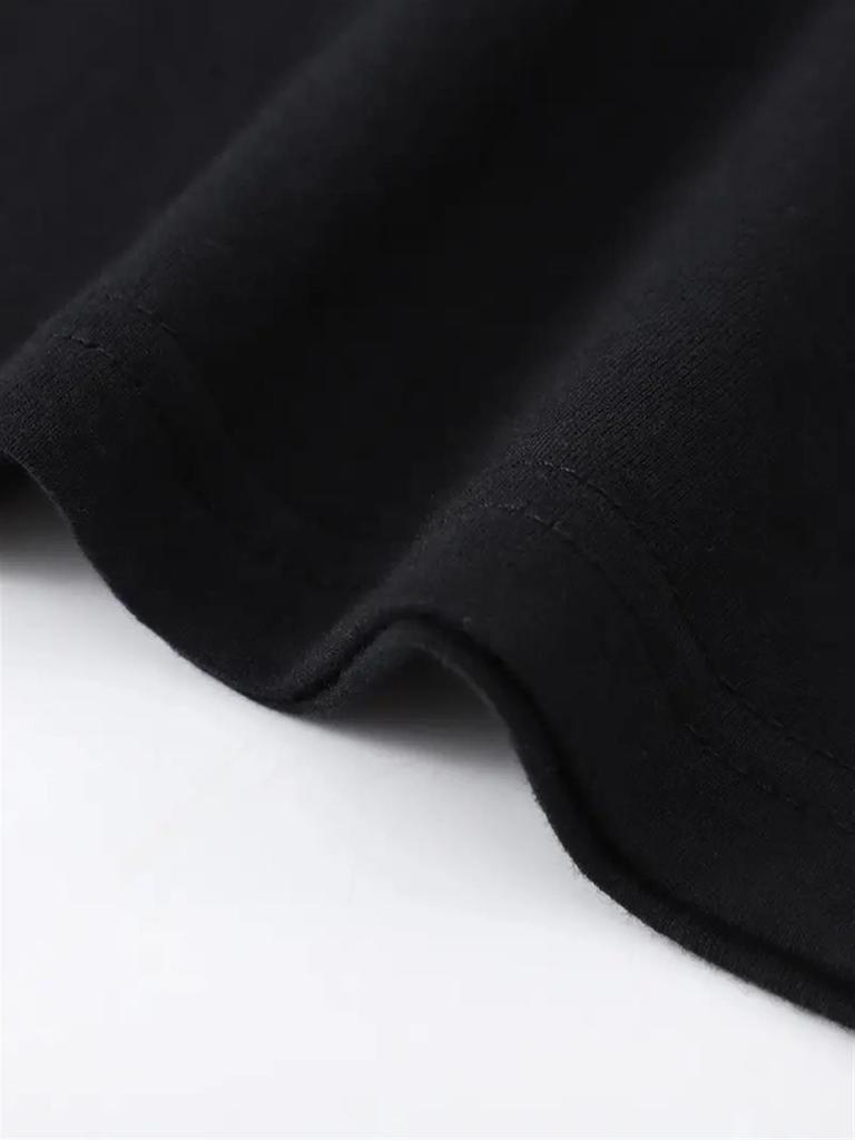 Unisex Neutral Cotton T Shirt Short Sleeve Round Neck Solid Color Balanced Basic Tee Top Summer Breathable Soft Comfortable Daily Wear