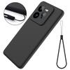 For Realme GT 7 Pro 5G Case Liquid Silicone Phone Back Cover with Hand Strap
