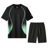 Новый летний костюм с 3D-принтом, футболка, мужской костюм с коротким рукавом, спортивная одежда для бега, шорты с коротким рукавом, комплект из двух частей, унисекс и унисекс