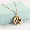 COOLTIME Animal Dog Wolf Cat Claw Paw Pendant Necklace for Women Men Stainless Steel Choker Necklaces Couple Jewelry Birthday