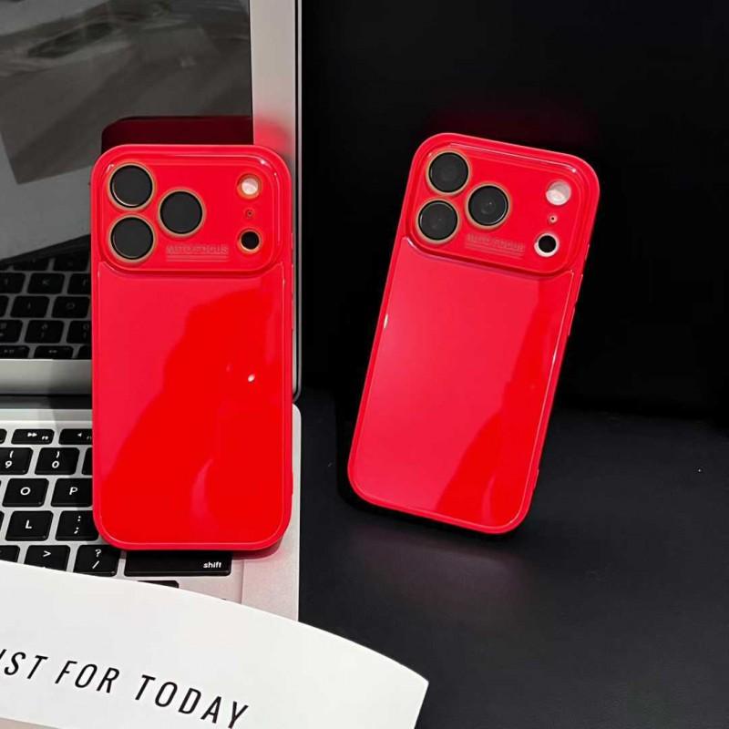 Slim Clear View PC Hard Case With Glass Back IPhone 14 15 16 17 Pro Max Minimalist Design