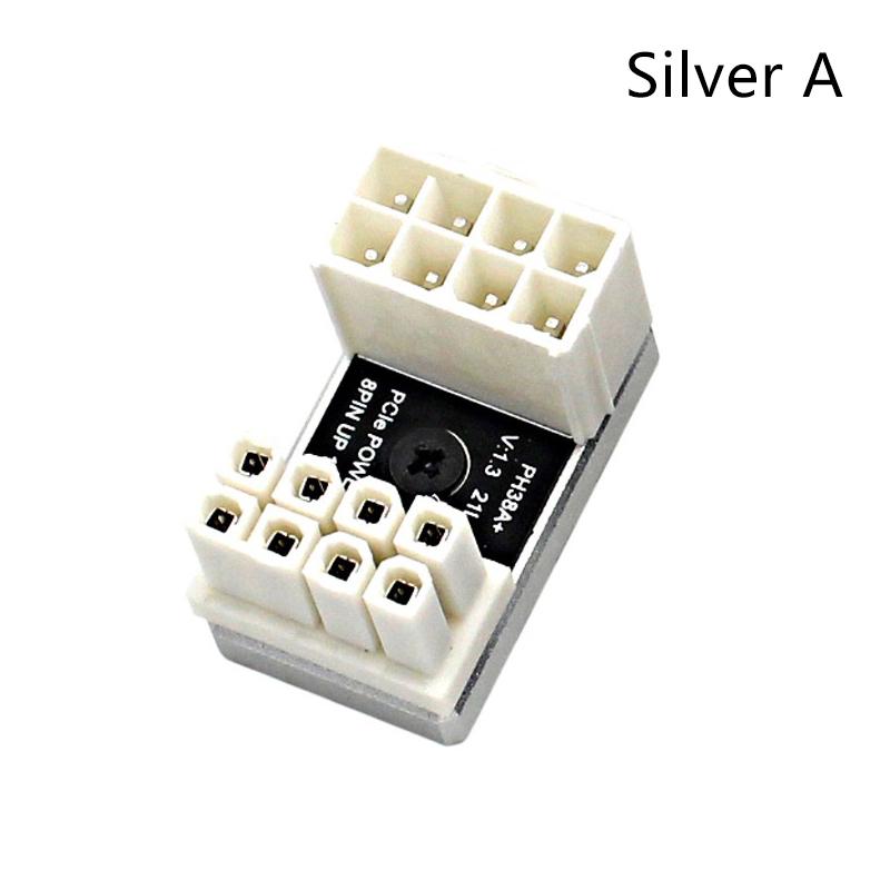 Угловой разъем 180 градусов для графического процессора 8P GPU угловой адаптер металлический разъем GPU принадлежности для графических карт для компьютерных энтузиастов