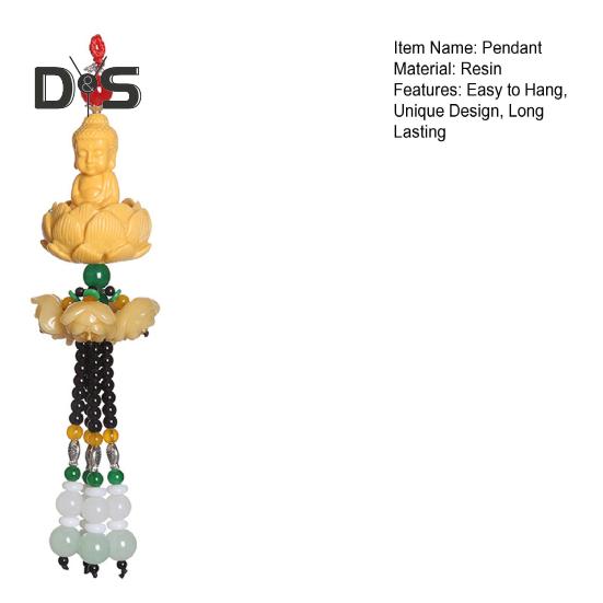 Подвеска Будда для автомобиля, подвесное украшение со шнурком, легко подвешивается, аксессуары для подвески зеркала заднего вида автомобиля