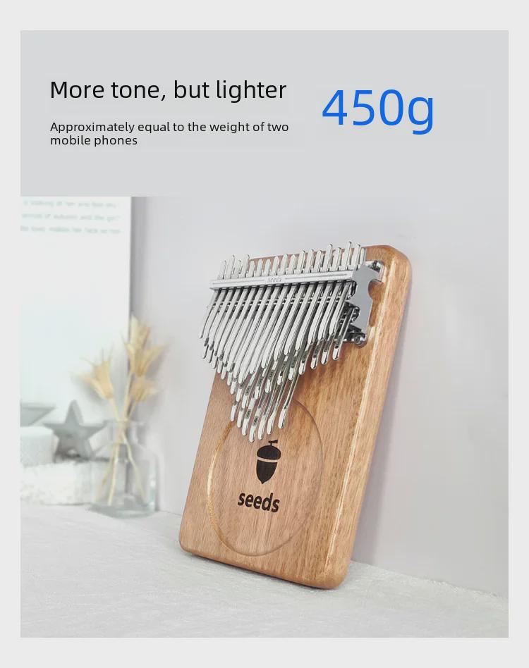 41-нотная калимба из дерева окуме, пианино для большого пальца с трехслойной полутоновой конструкцией