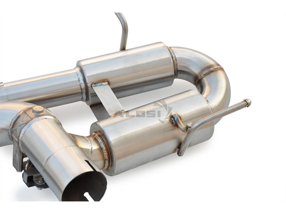 Dual Muffler Exhaust Tailpipe with Valve for 2019-2023 Chevrolet Corvette C8 Z06