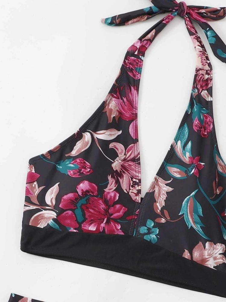 Купальник с высокой талией, женский летний купальный костюм, комплект бикини, комплект из двух предметов, купальники, женский пляжный купальный костюм