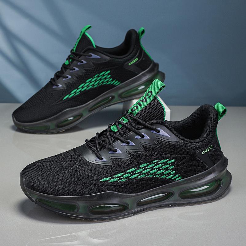 Мужская спортивная обувь весна новая обувь из летучей ткани модная повседневная беговая обувь мужская обувь
