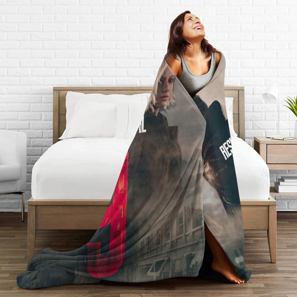 Residents Evils 9 Requiem Accessories Fashion Blanket Super Soft Warm Throw Fashion Blankets for Bed es Multiple Sizes Bedspread
