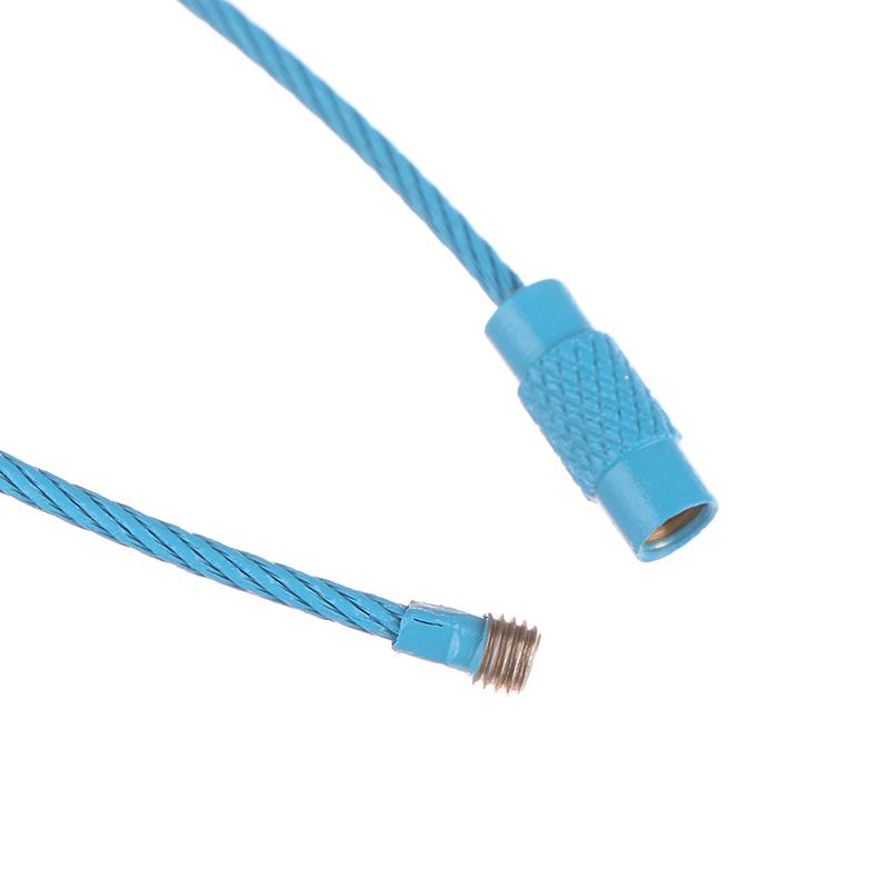 10 шт. случайной длины 15 см стальной проволочный брелок стальной трос брелок трос брелок трос багажная этикетка кольца трос кольца для ключей