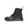 Dr. Martens 1460 Patent Leather Zipper 8 Eyelet Low Ankle Boots Kids Boots Purple 27217628