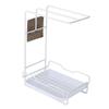 Black/White Dishcloth Storage Rack Wall Mounted Drying Drain Rack Sponge Drainage Rack  Bathroom