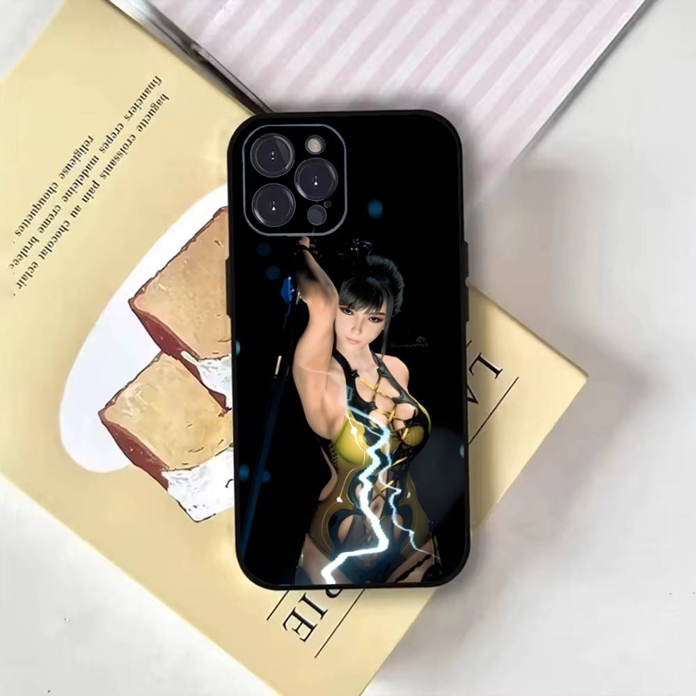 Чехол для телефона Stellar Blade для iPhone 17, 16, 15, 14, 13, 12, 11 Plus, Pro Max, Мягкий черный чехол