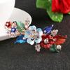 Women  Resin Tiara Crystal Hair Clip Headwear Accessories  Flower Barrettes  Cute Hairpin