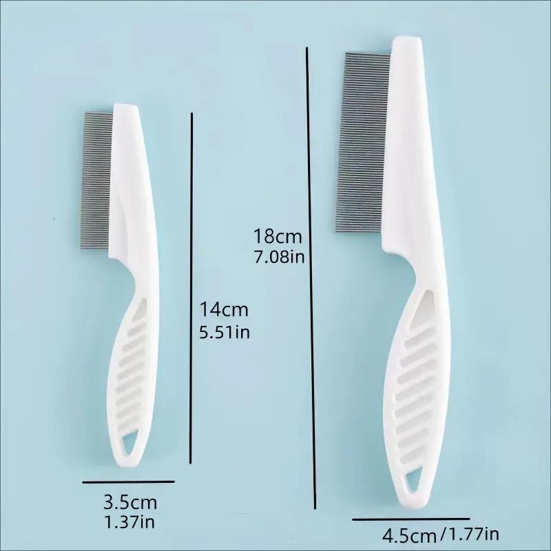 Cross-Border Pet Comb: Dense Tooth & Steel Needle Flea Comb for Dogs and Cats