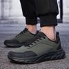 Весенняя мужская спортивная обувь, повседневная обувь на толстой подошве, мужская амортизирующая спортивная обувь, уличная водонепроницаемая обувь для ходьбы, на размер больше