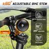 BUCKLOS Bike Stem Adjustable MTB BMX Handlebar Table CNC Durable Bicycle Handle Bar Power Stems Aluminum Alloy Cycling Bike Part