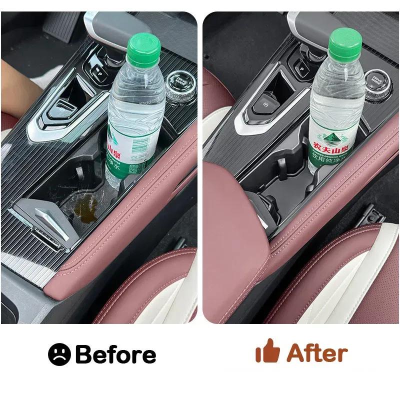 For GEELY Monjaro Xingyue L Car Central Control Water Cup Holder Protective Cover TPE Water Cup Slot Mat Auto Decoration