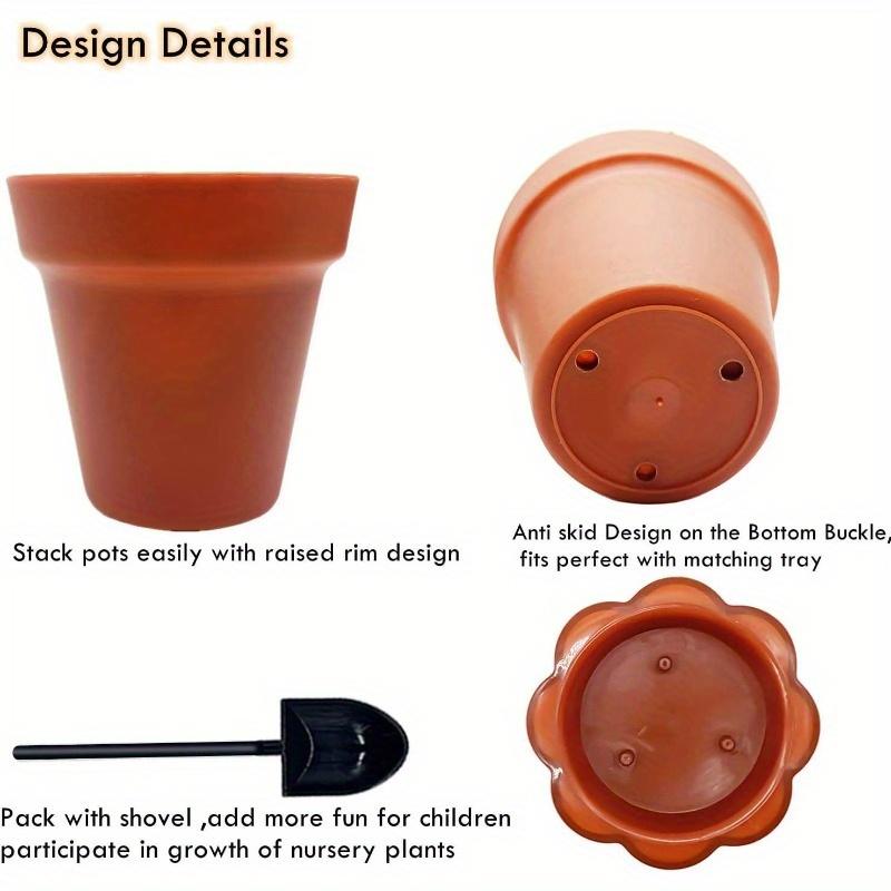 Succulent Seedling Pot20-40Personalized Planting Pot Set with Humidity Cover, Shovel, and Base for Indoor and Outdoor Use