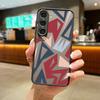 Матовый чехол с геометрическим узором для Samsung S25 S24 Fe S22 Plus Ultra S23 S21 A56 A36 A55 A16 A54 A35 A52 A25 A15 A14 5g A32 гибридный чехол-накладка