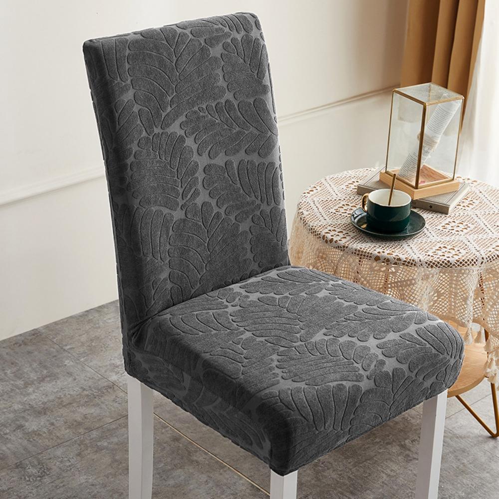 Elastic Chair Covers Set with Backrest Universal Stretch Dining Chair Slipcovers for Home Simple All Season Use