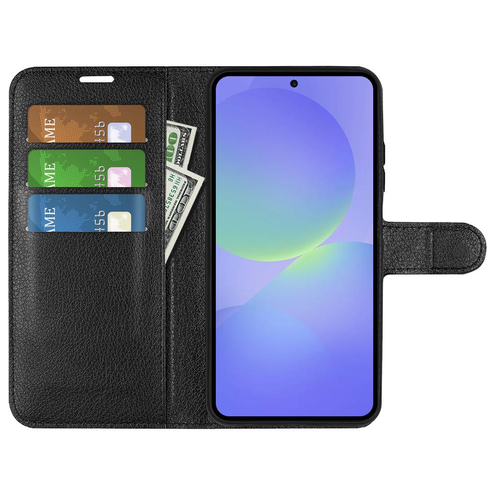 For Samsung Galaxy A37 5G Case Wallet Stand Litchi Texture Shockproof Leather Phone Cover