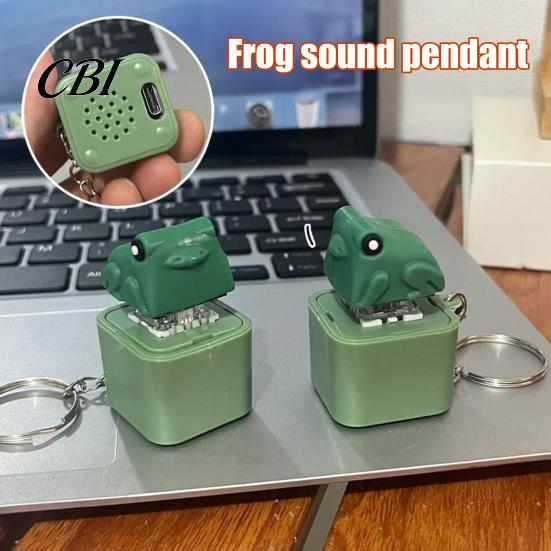 Decompression Keychain 1/2Pcs Seagull Mine Button Keychain, Rechargeable Fidget Clicker with Real Pocket-sized Stress Toy Sound & LED Light,